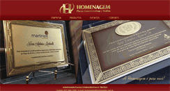 Desktop Screenshot of homenagem.com.br